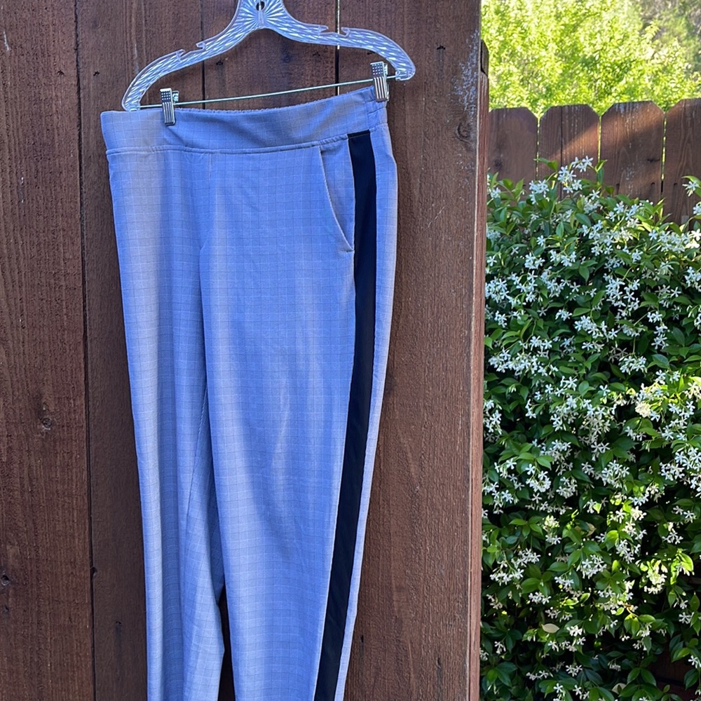 Athleta Brooklyn Ankle Plaid pants size 10 Tall - Picture 4 of 6